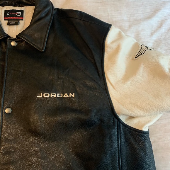 Michael JordanRetro Jordan Brand Leather Jacket